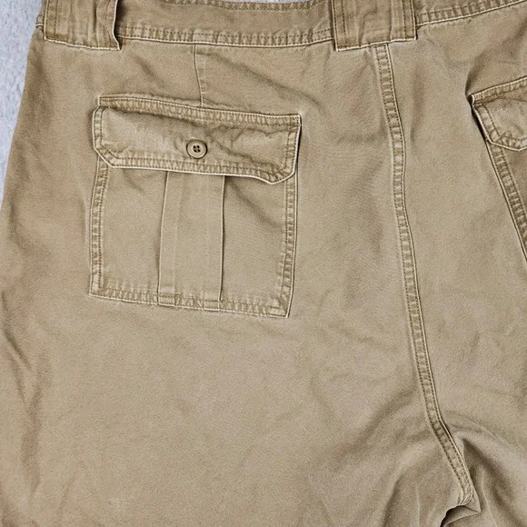 Cabelas 7-Pocket Hiker Shorts Mens 46 Brown Cotton Canvas Cargo Outdoor Utility - Picture 7 of 13
